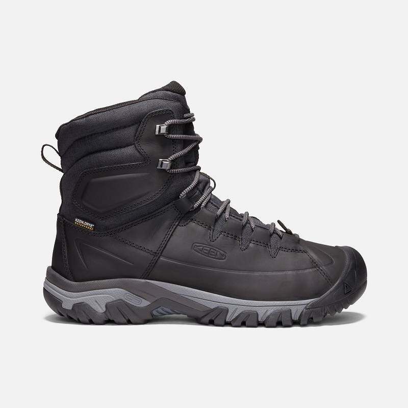 Keen Targhee High Lace Waterproof Winterstiefel Herren DE-75801 Black/Raven - Keen Herrenschuhe Schw